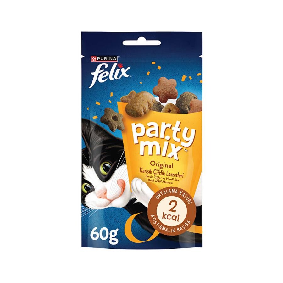 Felix Party Mix Karışık Çiftlik Lezzetleri Kedi Ödül Maması 60 GR | SRC: Barcode: 8445291995871